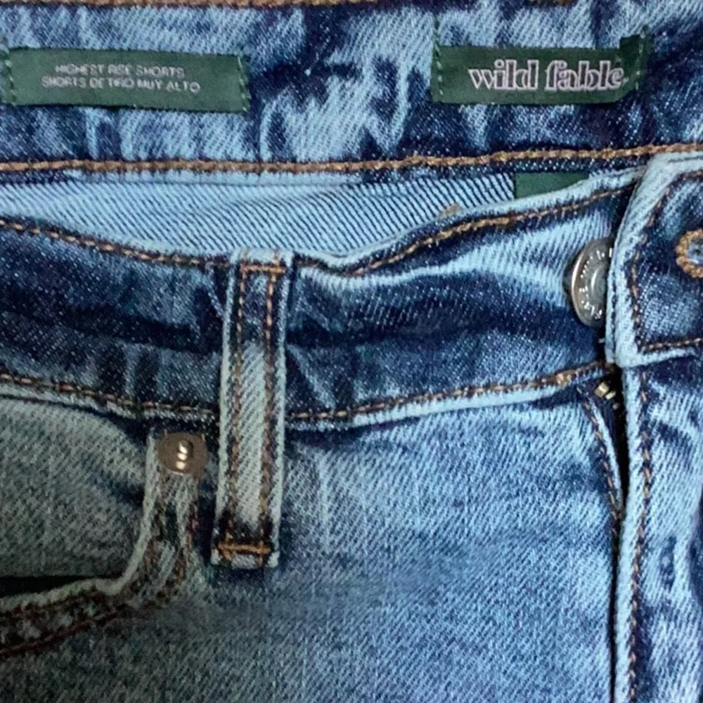 Wild Fable Blue Jean‎ Denim Highest Rise  Mom Shorts 29” Waist Size 8 NWT